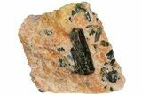 Huge, Apatite Crystals in Orange Calcite - Quebec, Canada #152177-1